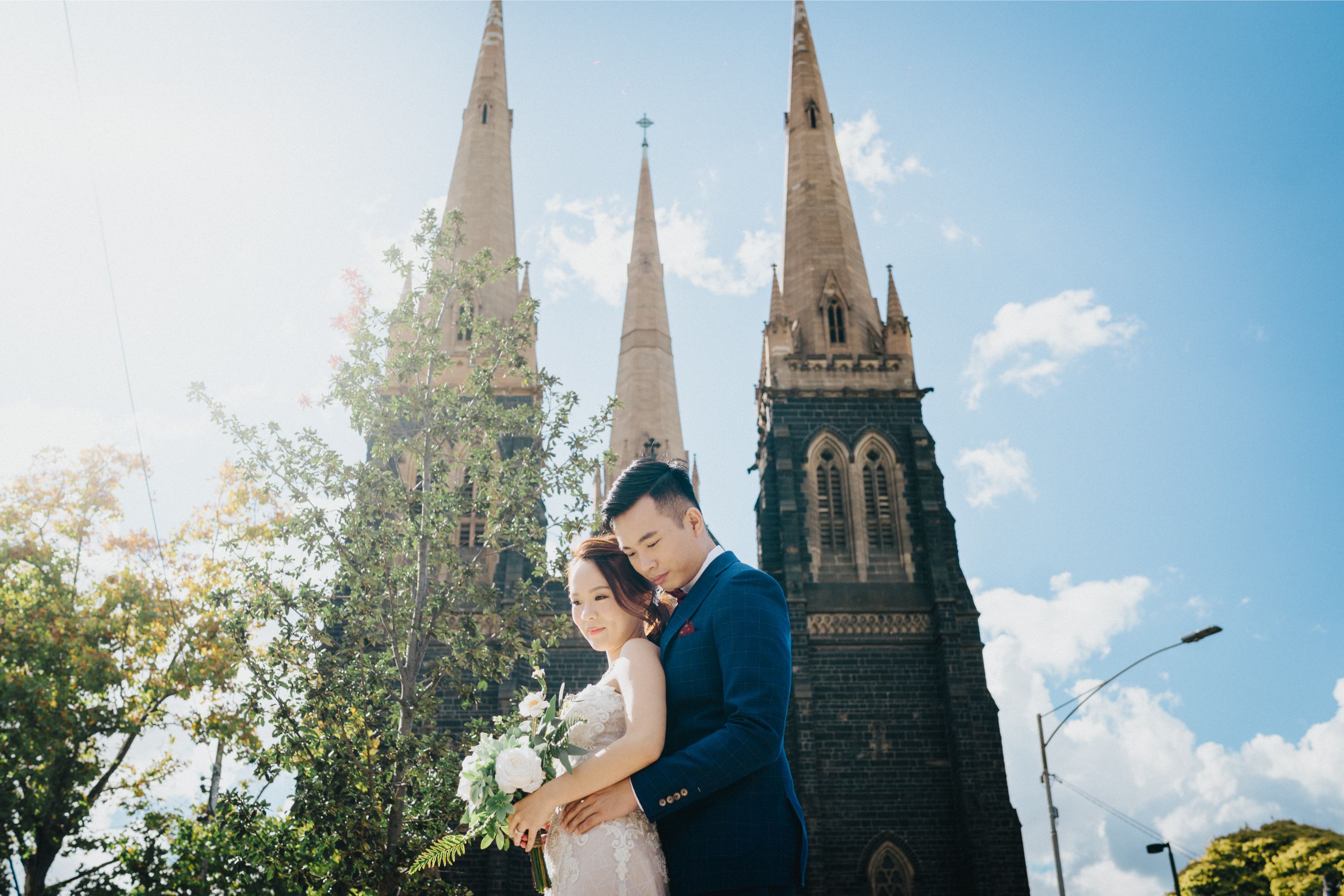 F&J: Melbourne Pre-wedding Photoshoot at St Patrick's Cathedral and Yarra River by Felix on OneThreeOneFour 4