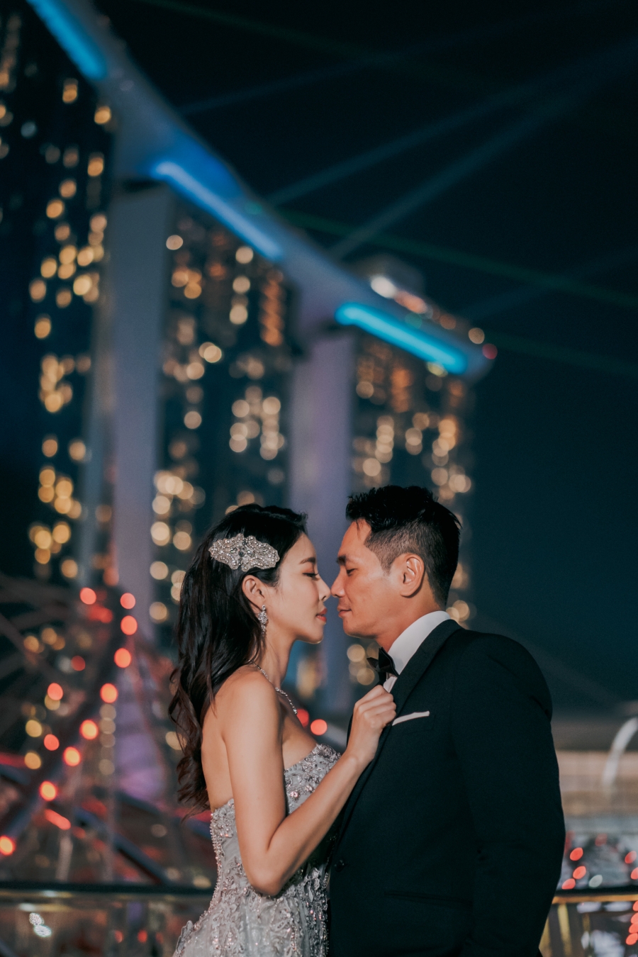 Singapore Pre-Wedding Photoshoot At Cloud Forest, Fort Canning Spiral Staircase And Marina Bay For Korean Couple  by Michael  on OneThreeOneFour 15