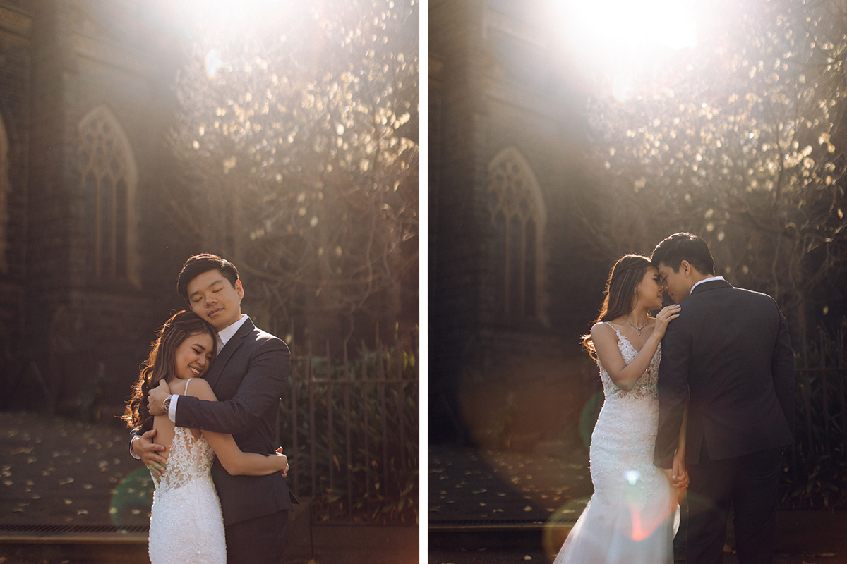 Melbourne Late Autumn Pre-wedding Photoshoot at St Patrick's Cathedral & Half Moon Bay by Freddie on OneThreeOneFour 4