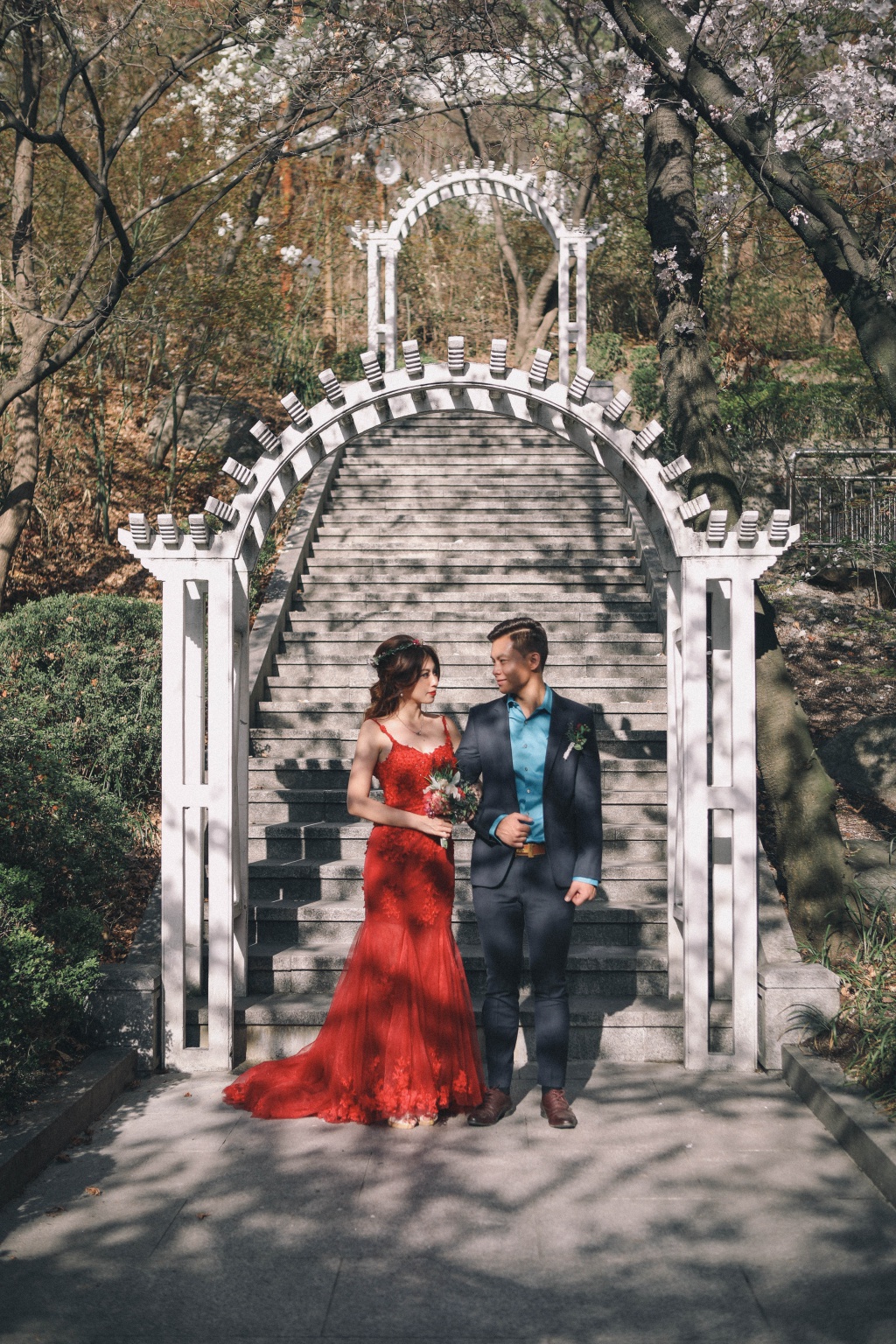 Korea Cherry Blossom Pre-Wedding Photoshoot At Seoul Forest  by Beomsoo on OneThreeOneFour 14