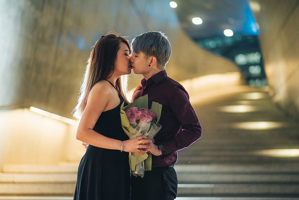 bali post-wedding couple shoot nyanyi beach