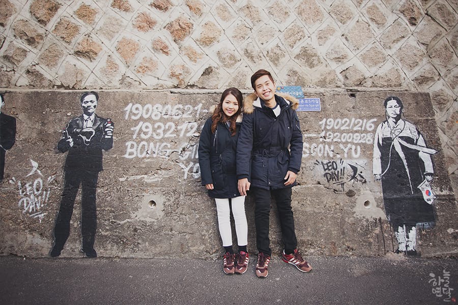 couple photo shoot sam cheong dong gyeong bok gung