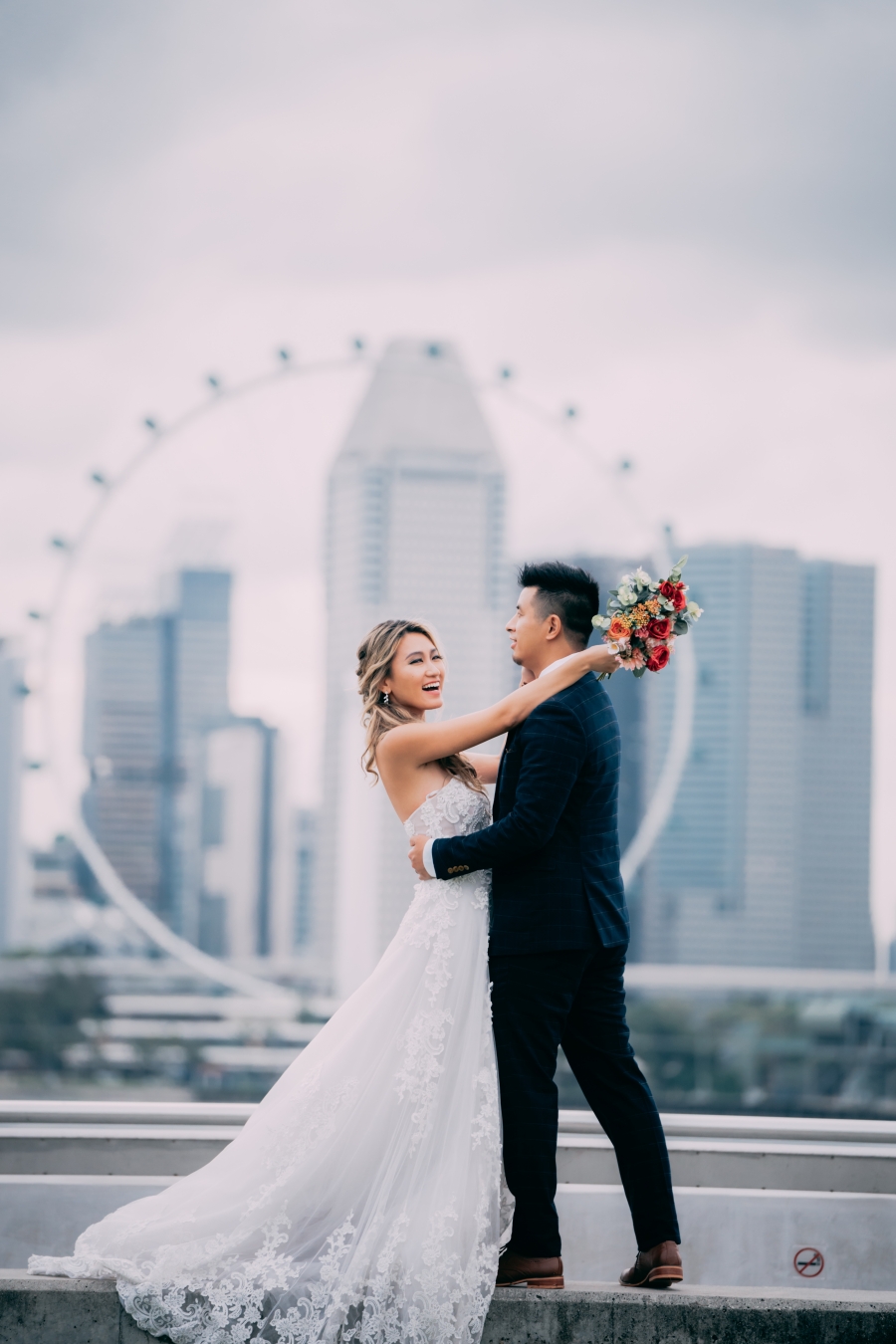 Singapore Pre-Wedding Photoshoot For Canadian Influencer Kerina Wang at Gardens By The Bay and Marina Bay Sands by Michael  on OneThreeOneFour 11