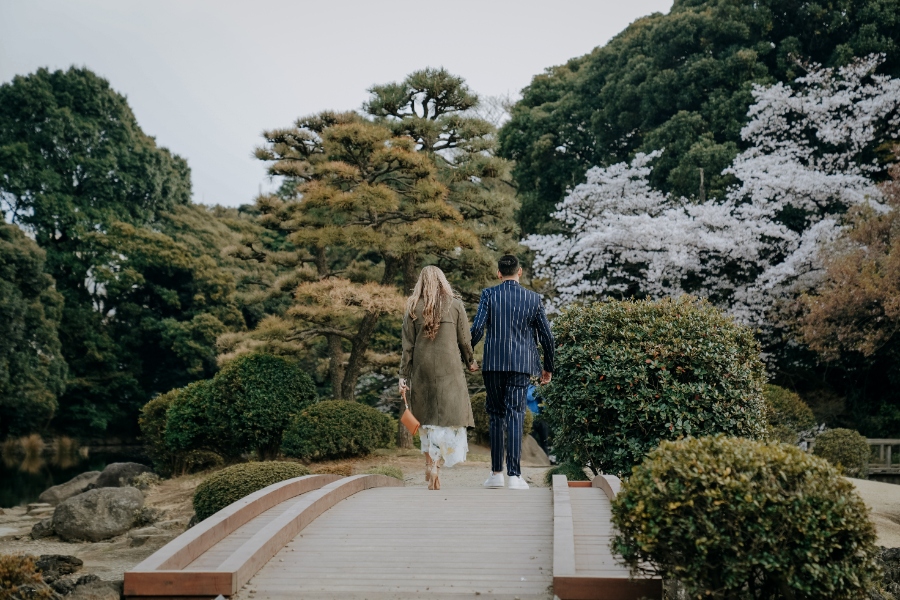 US Couple's Proposal in Tokyo Under Cherry Blossom Trees by Ghita on OneThreeOneFour 0
