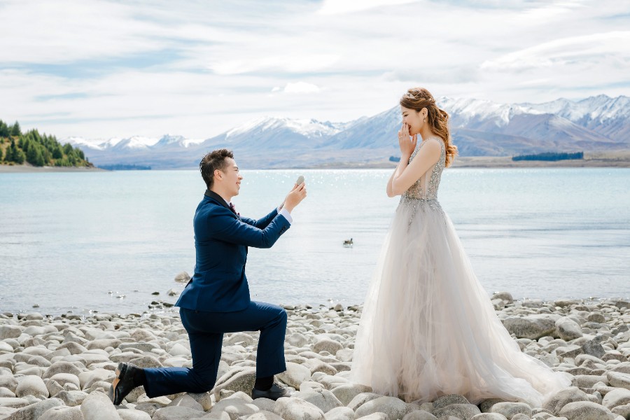 N&J: 紐西蘭婚紗拍攝 - 科羅曼德爾峰、冰川，櫻花 by Fei on OneThreeOneFour 15
