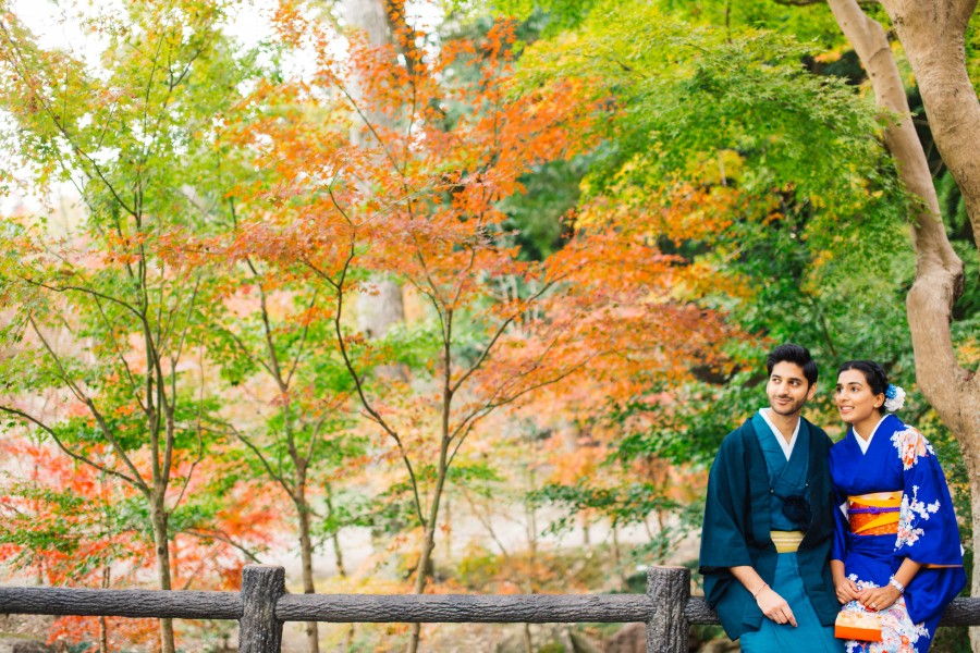 P&K: Indian Kimono Proposal Photoshoot in Kyoto by Daniel on OneThreeOneFour 10