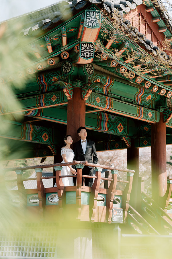 韓國首爾櫻花季婚紗拍攝 仙遊島公園和南山谷韓屋村 by Jungyeol on OneThreeOneFour 18