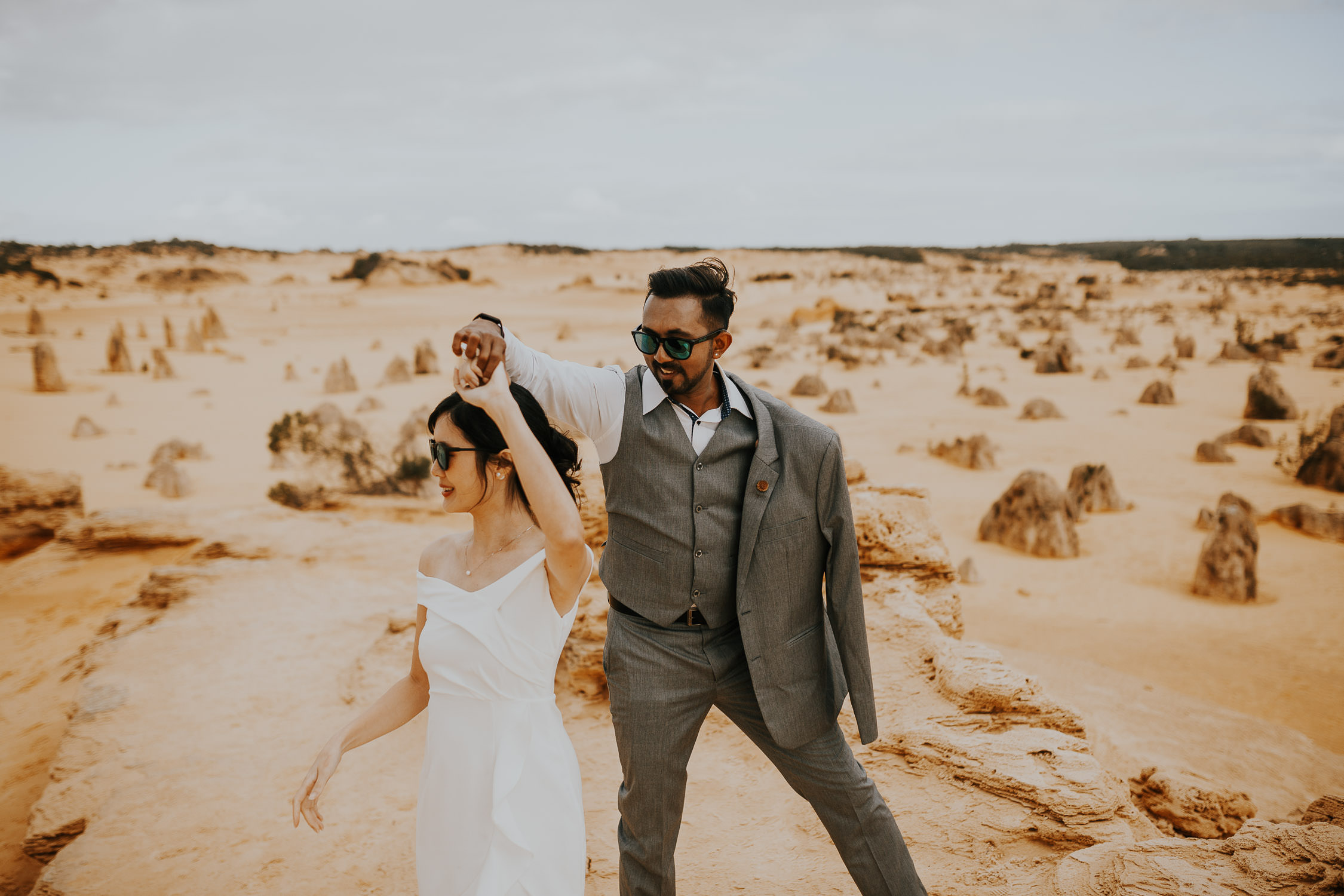 Perth pre-wedding at Lancelin sand dunes, Pinnacles Desert and forest by Naz on OneThreeOneFour 9