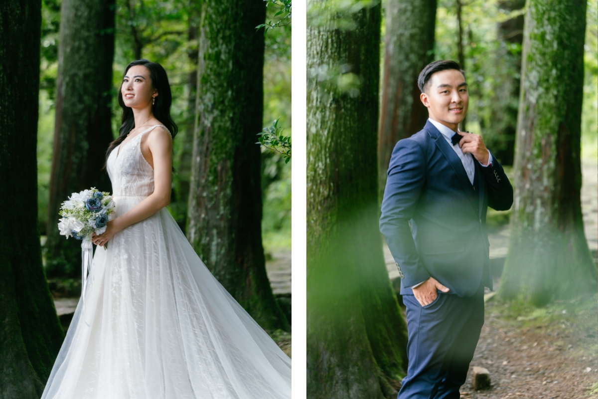 Tokyo Pre-Wedding Photoshoot with Nezu Shrine, Daikanzan Observation Deck, Lake Ashi, and Hakone Shrine by Dahe on OneThreeOneFour 21