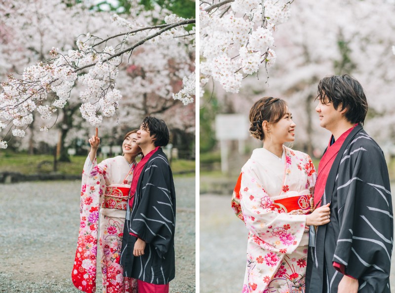 J&SJ: Kimono pre-wedding in Kyoto during popular cherry blossom season by Shu Hao on OneThreeOneFour 11