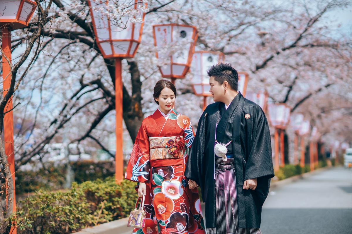 穿著日本傳統和服在日本京都櫻花季的婚紗拍攝 by Kinosaki on OneThreeOneFour 9