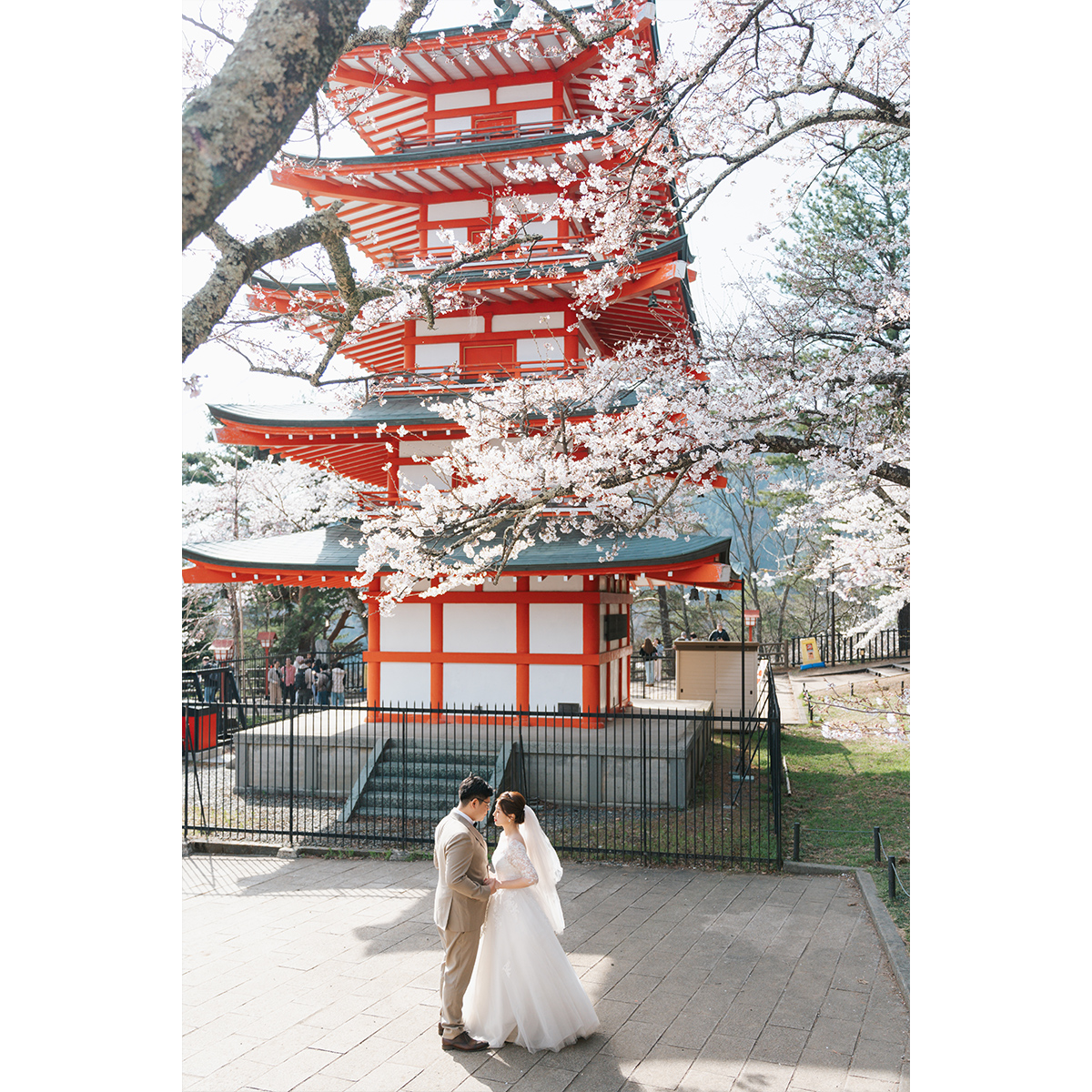 Sakura Prewedding Photoshoot Amidst Mt. Fuji and Tokyo's Full Bloom by Dahe on OneThreeOneFour 19