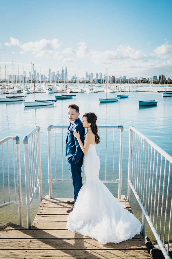 M&K: Melbourne Golden Hour Pre-wedding Photoshoot at Princes Pier by Felix on OneThreeOneFour 14