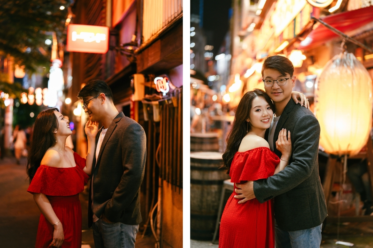 Tokyo Pre-Wedding Photoshoot with Nonbei Yokocho, Shiba Park, and Shibuya by  on OneThreeOneFour 20