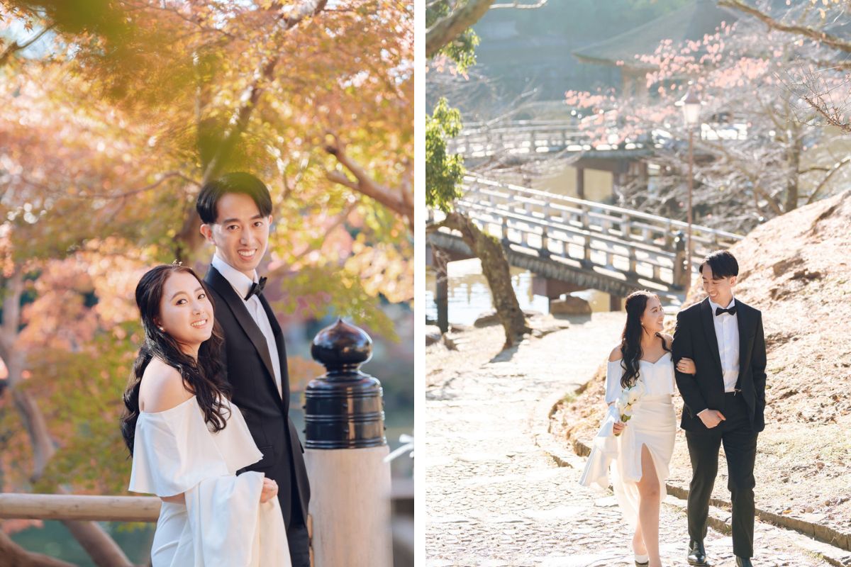 Kyoto & Nara Autumn Prewedding Photoshoot In Kimono And At Nara Deer Park by Kinosaki on OneThreeOneFour 7