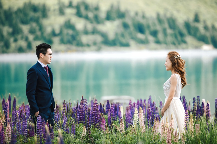 R&M: New Zealand Summer Pre-wedding Photoshoot with Yellow Lupins by Fei on OneThreeOneFour 17