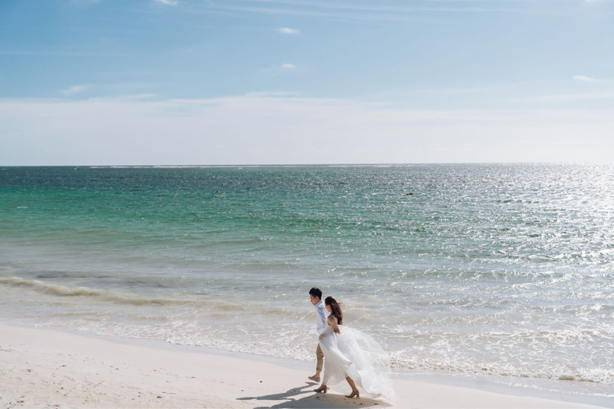 Perth Prewedding Photoshoot At Lancelin Sand Dunes, Wanneroo Pines And Sunset At The Beach by Rebecca on OneThreeOneFour 11