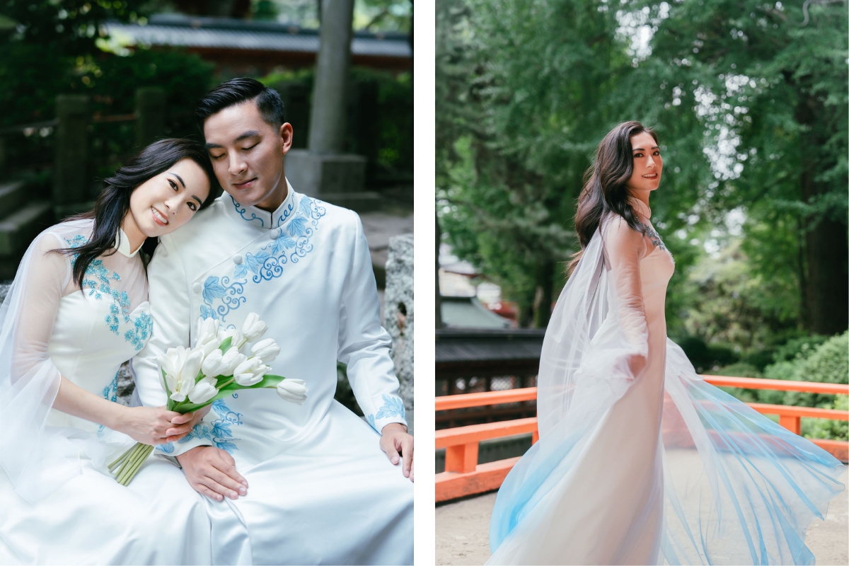 Tokyo Pre-Wedding Photoshoot with Nezu Shrine, Daikanzan Observation Deck, Lake Ashi, and Hakone Shrine by Dahe on OneThreeOneFour 2