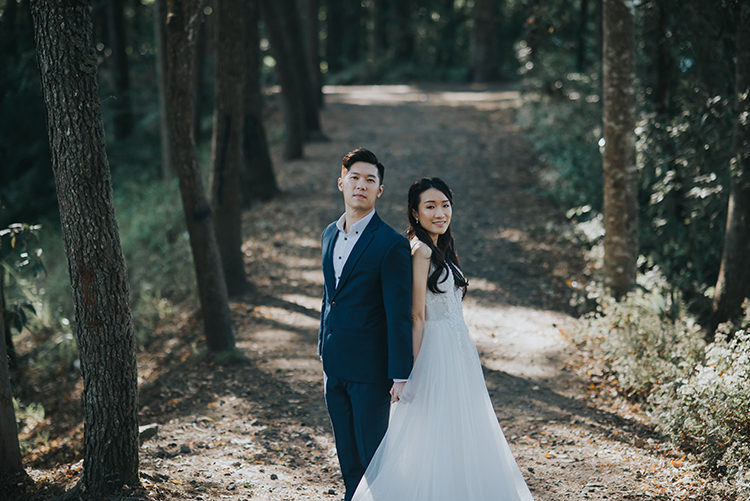 wedding photoshoot pine forest bali