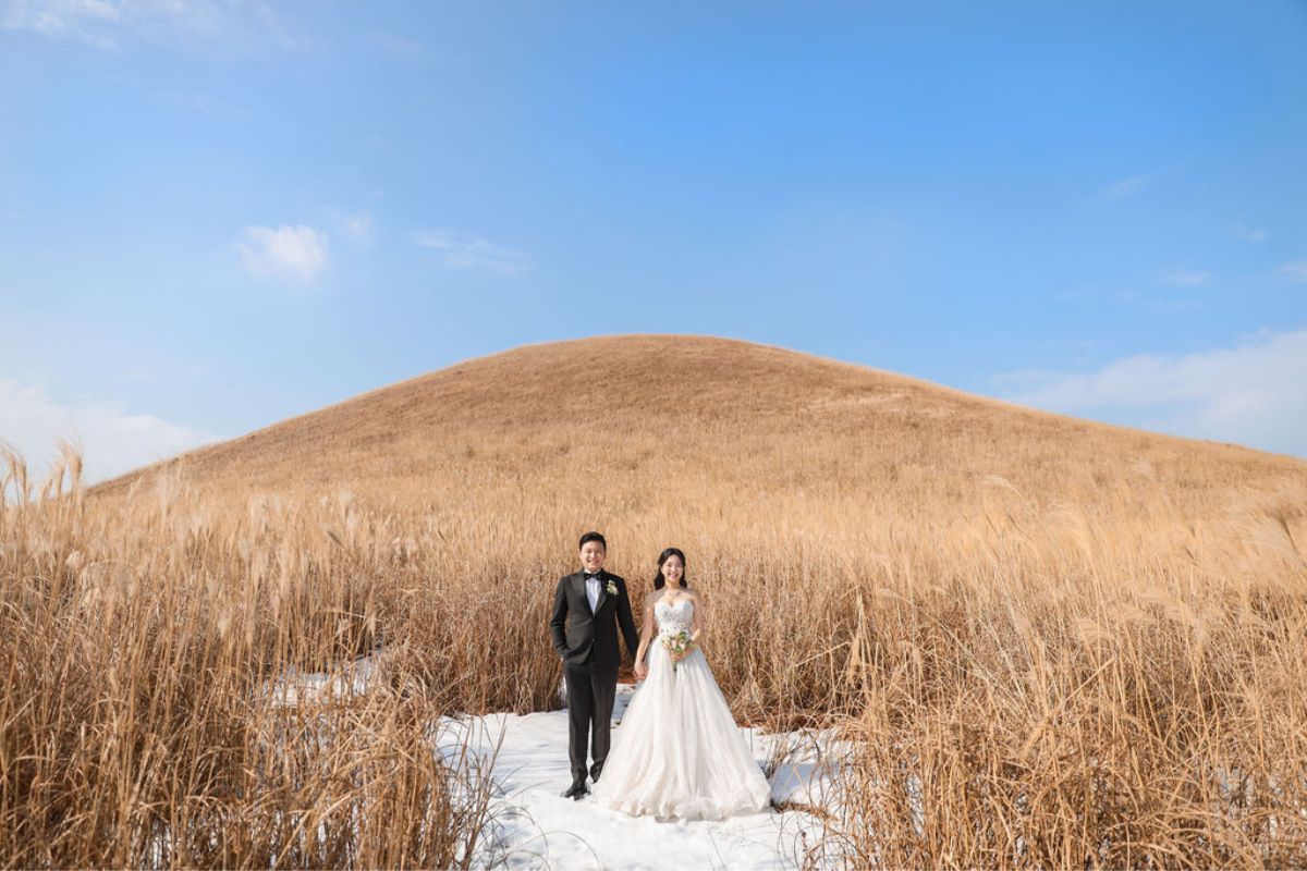 濟州婚前拍攝 - 在西北小丘、茶花山植物園和海雲台海灘 by Byunghyun on OneThreeOneFour 0