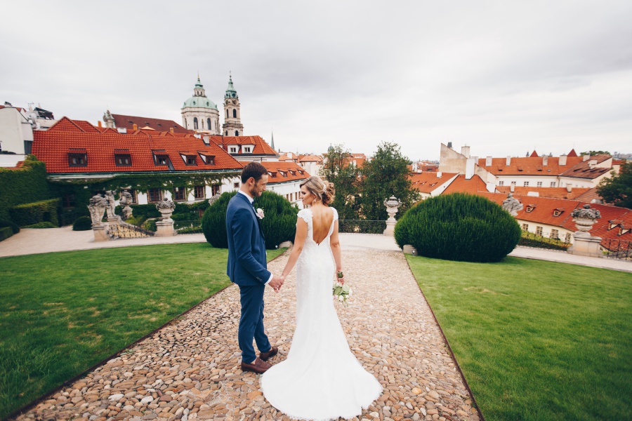 Prague Pre-Wedding Photoshoot At Vrtba Garden And Charles Bridge  by Nika  on OneThreeOneFour 12