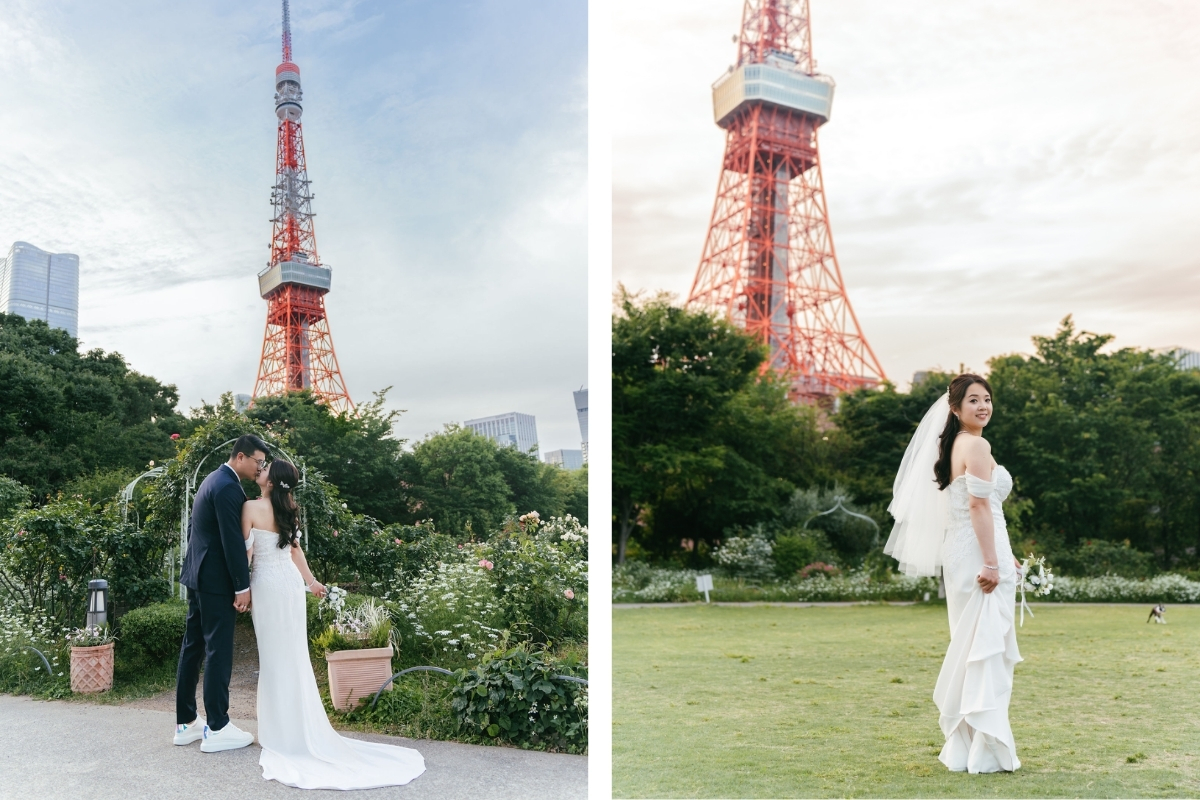 Tokyo Pre-Wedding Photoshoot with Nonbei Yokocho, Shiba Park, and Shibuya by  on OneThreeOneFour 10