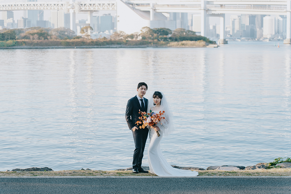 Tokyo Pre-Wedding at Beach & Odaiba Statue of Liberty by Cui Cui on OneThreeOneFour 9