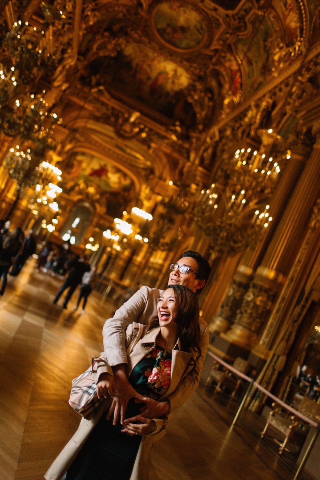Paris Engagement Photoshoot at Palais Garnier, Galerie Vivienne and Palais Royal by Vin on OneThreeOneFour 4