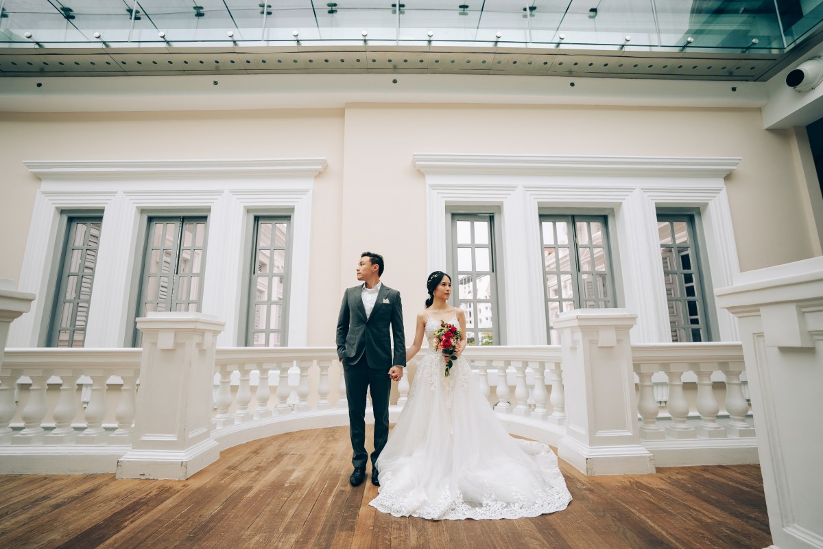 Singapore Pre-Wedding Photoshoot At National Museum, Changi Jewel And MBS  by Michael on OneThreeOneFour 12