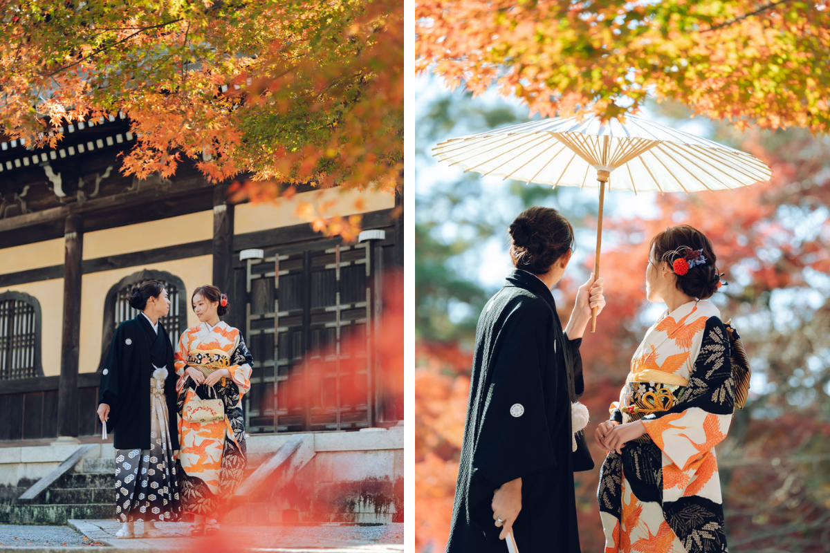 京都傳統的祗園區和服拍攝，以及奈良鹿園秋季婚紗拍攝 by Kinosaki on OneThreeOneFour 5
