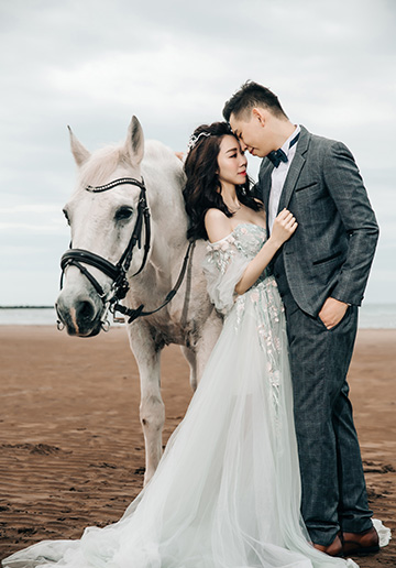 Taiwan Sha Lun Beach Autumn Prewedding Photoshoot