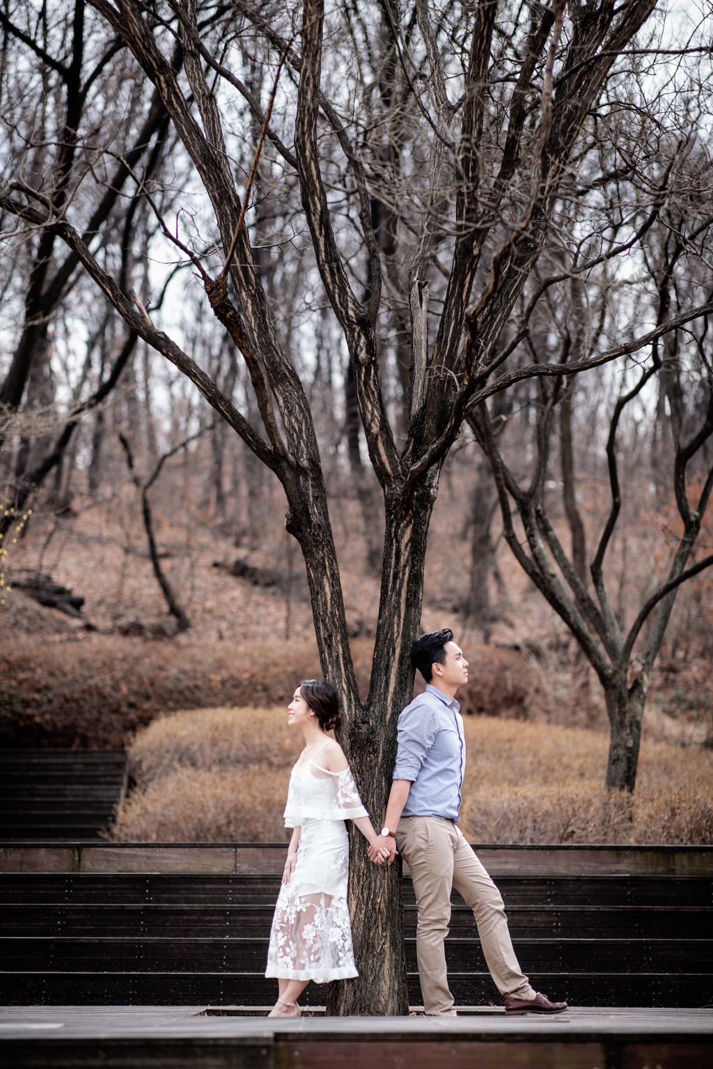 Korea Outdoor Pre-Wedding Photoshoot At Kyunghee University  by Junghoon on OneThreeOneFour 17