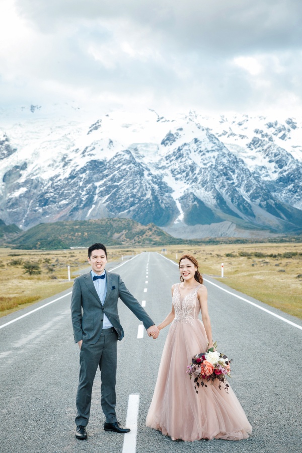 R&M: New Zealand Summer Pre-wedding Photoshoot with Yellow Lupins by Fei on OneThreeOneFour 20