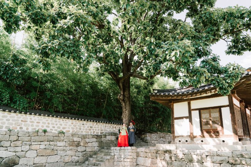 Y&B: Korea Hanbok Pre-Wedding Photoshoot At Dream Forest by Jungyeol on OneThreeOneFour 13
