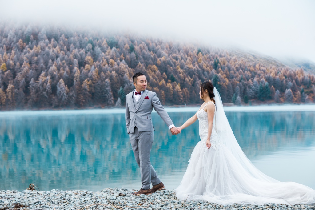 紐西蘭婚紗拍攝 - 海斯湖、瓦納卡湖和庫克山 by Fei on OneThreeOneFour 30