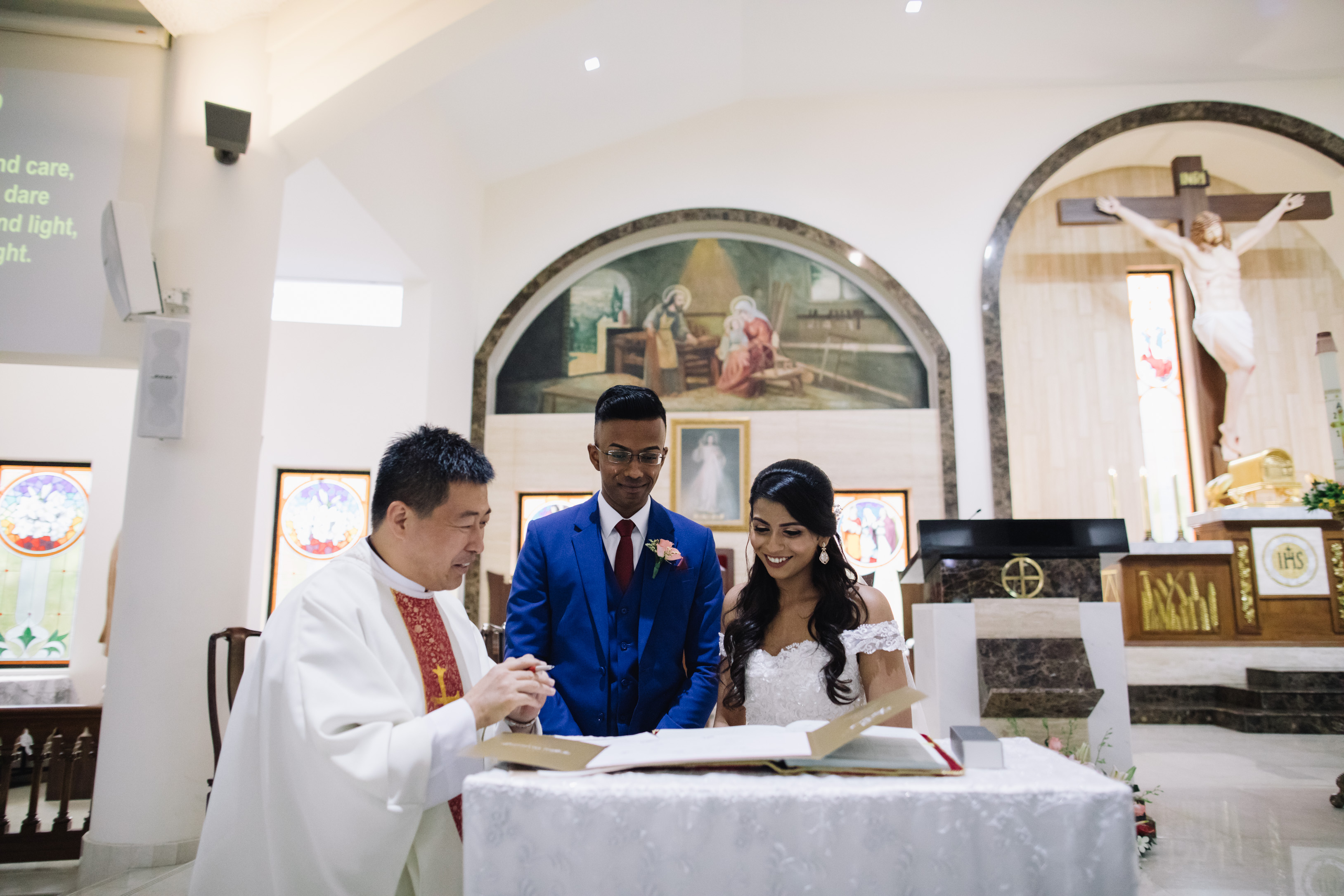 Singapore Wedding Day at Church ONE ̊15 Marina by Cheng on OneThreeOneFour 21