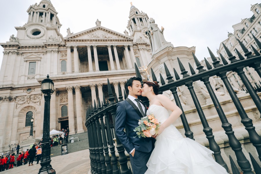 London Pre-Wedding Photoshoot At Big Ben, Millennium Bridge, Tower Bridge, Palace of Westminister and St.Paul Cathedral  by Dom on OneThreeOneFour 7
