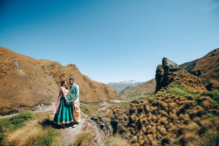 New Zealand Spring Arrowtown Lupins Prewedding Photoshoot  by Mike on OneThreeOneFour 15
