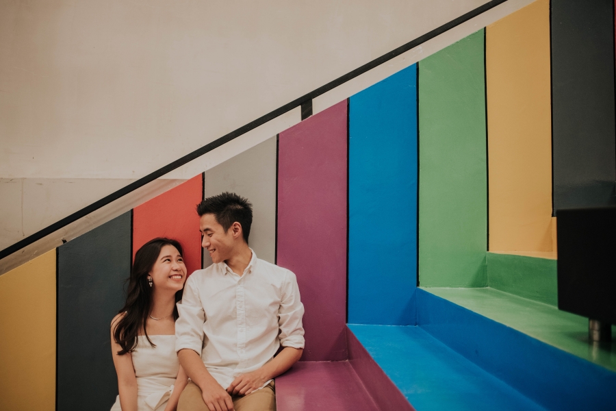 Malaysia Casual Pre Wedding Couple Photoshoot At Linc KL Shopping Mall In Ampang by Yan on OneThreeOneFour 17