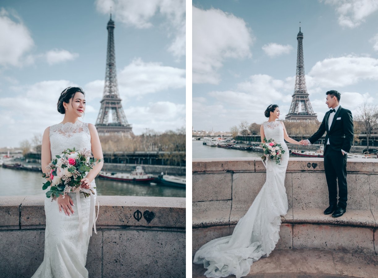 J&A: 巴黎婚紗拍攝 - 艾菲爾鐵塔、小皇宮和聖母院 by Yao on OneThreeOneFour 14