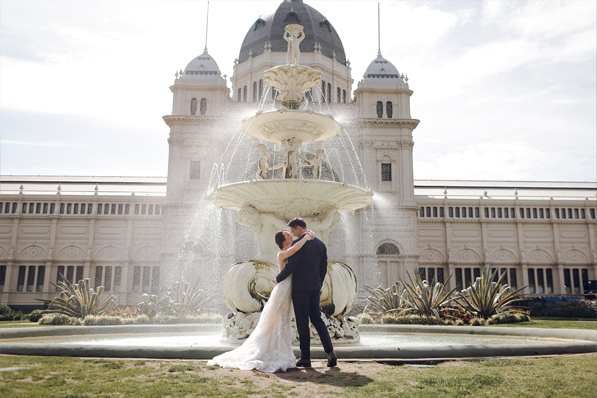 Australia Melbourne Pre-Wedding Photoshoot at Carlton Garden, St Patrick Cathedral & Flinders Street Railway Station by Freddie on OneThreeOneFour 0