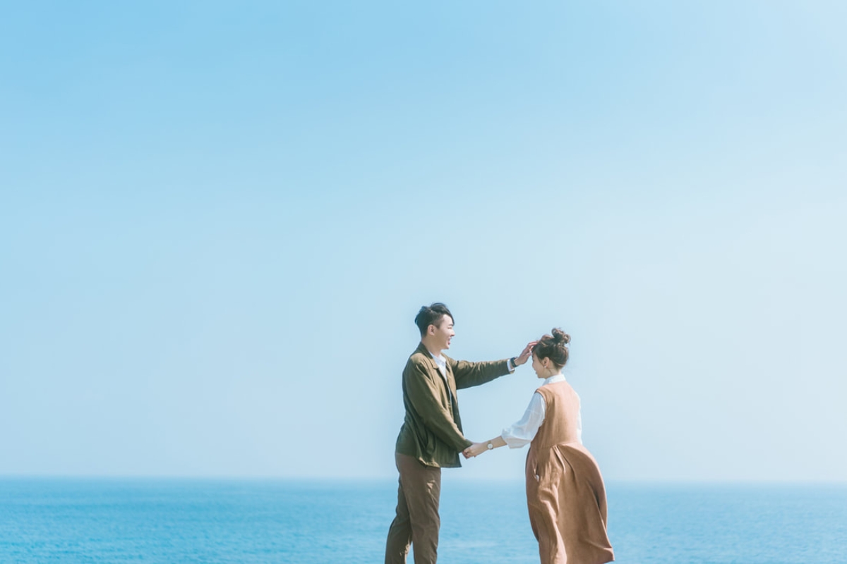 Taiwan Pre-Wedding Photoshoot Ferry Ride Pier Old Town Sea Beach by  on OneThreeOneFour 18