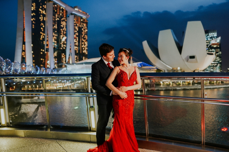新加坡婚紗攝影 － 福康寧公園，新加坡濱海堤壩，濱海灣金沙夜景 by Charles on OneThreeOneFour 20