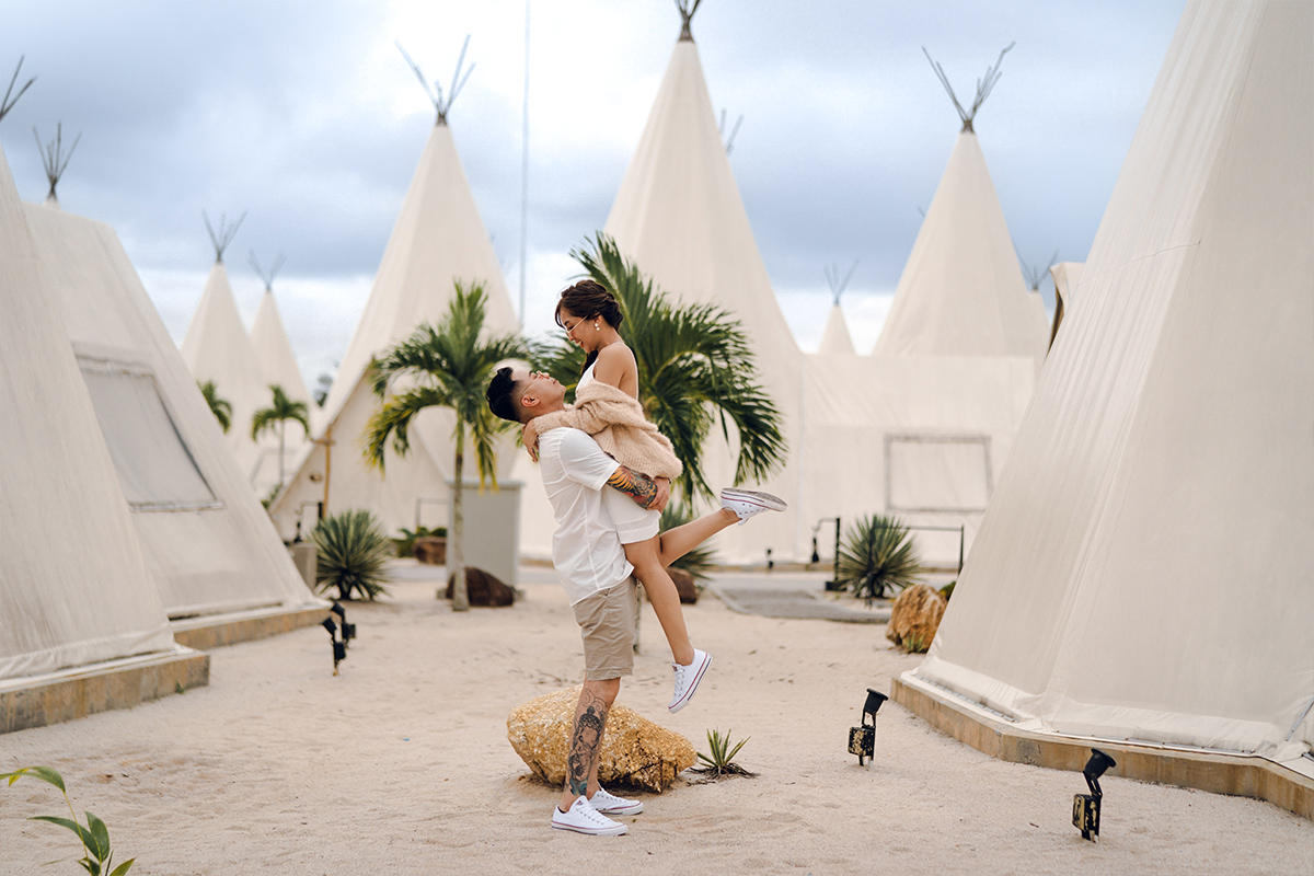 Bintan Pre-Wedding Photoshoot: Kellyn & Jiabao’s Fun Adventure at Blue Lake, Sand Dunes & ANMON Resort by HS on OneThreeOneFour 17