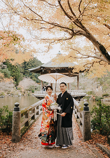 Tokyo Autumn Pre-wedding and Kimono Photoshoot 