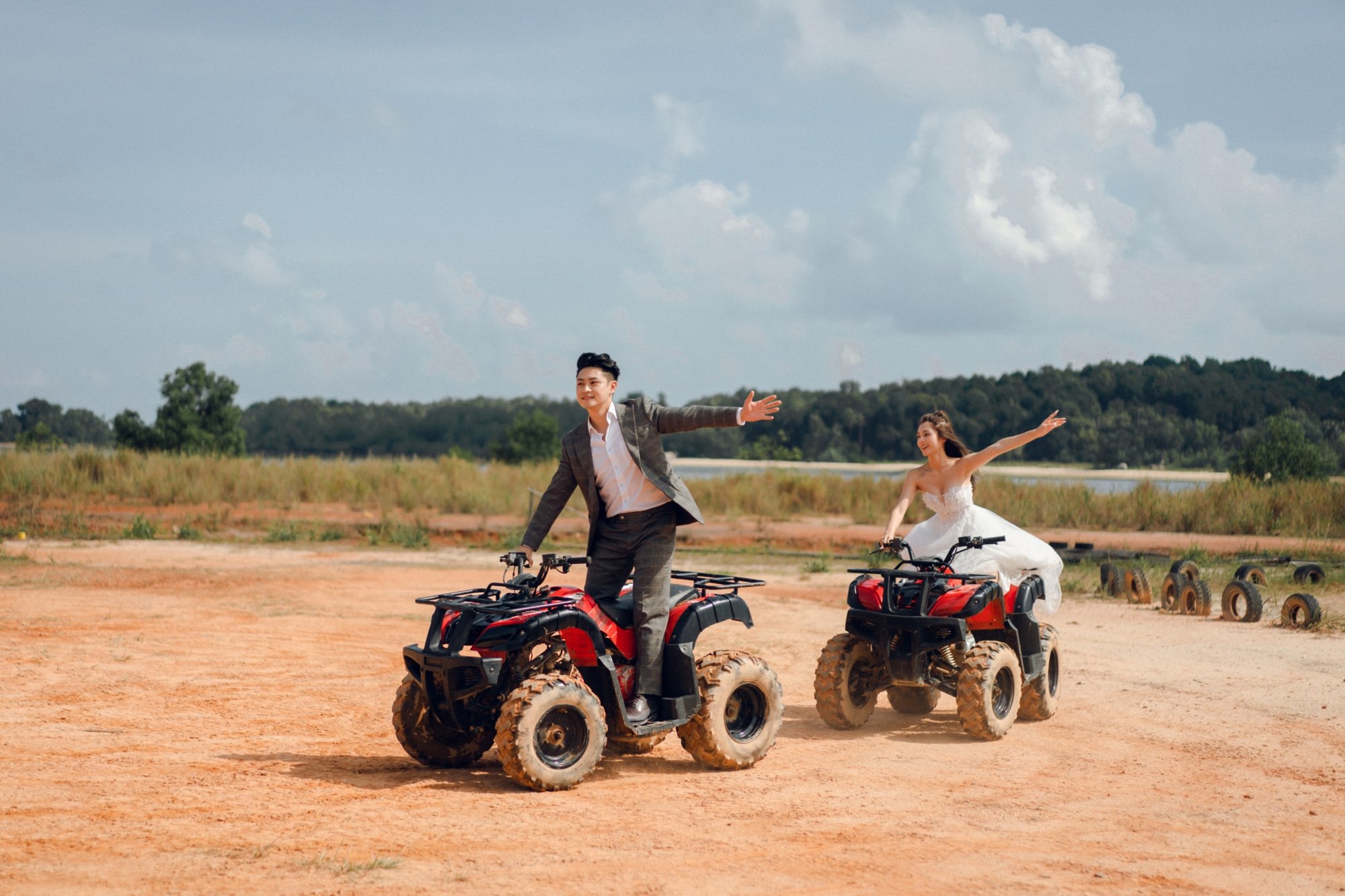 Bintan Pre-Wedding Photoshoot: Xiao Qian & Xavier's Romantic Shoot at ANMON Resort, Blue Lake, Sand Dunes & ATV Adventure by HS on OneThreeOneFour 53