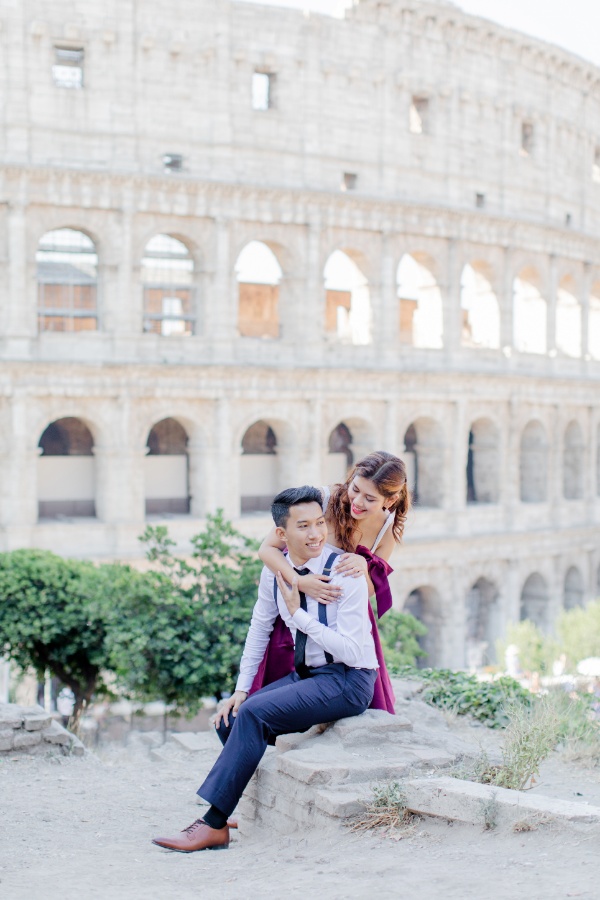 Italy Rome Colosseum Prewedding Photoshoot with Trevi Fountain  by Katie on OneThreeOneFour 43