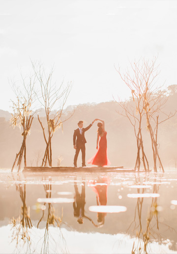 Bali Pre-Wedding Photoshoot At Tamblingan Lake And Forest 