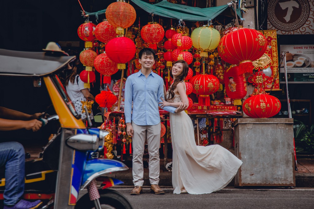 泰國婚紗拍攝 - 唐人街、曼谷火車站與花園 by Por  on OneThreeOneFour 8
