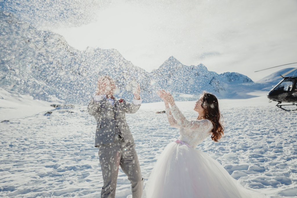 紐西蘭婚紗拍攝 - 海斯湖、瓦納卡湖和庫克山 by Fei on OneThreeOneFour 37